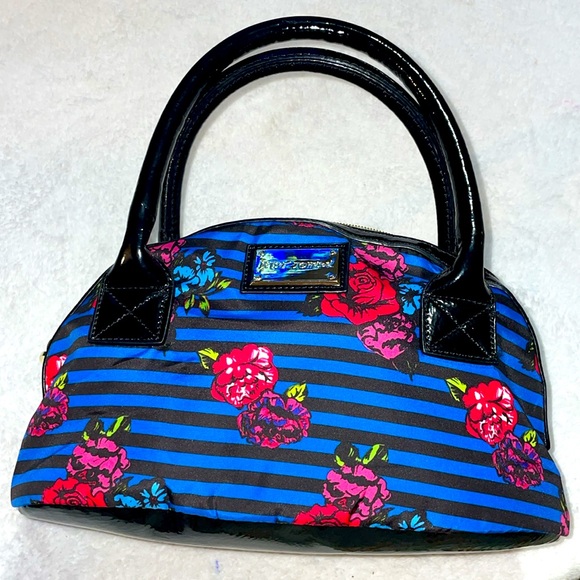 Betsey Johnson Handbags - Betsey Johnson Black and Blue Floral Women's Bag
